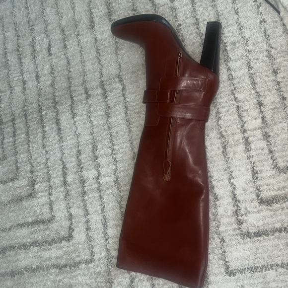 Hermes Brown Heeled Boots with Buckle Detailing - Picture 11 of 13